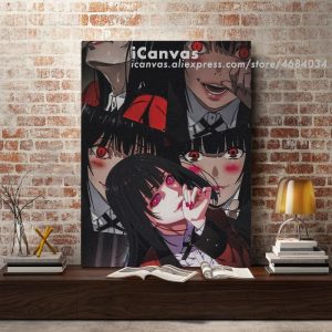 Kakegurui Yumeko Jabami Anime Canvas Wall Art